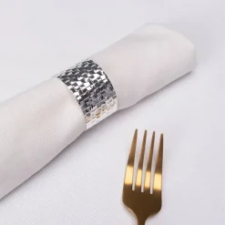 Karaca Home Marcello 2er-Pack Silber Serviettenring