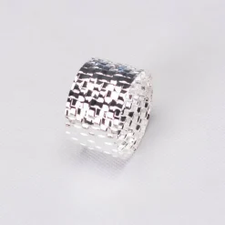 Karaca Home Marcello 2er-Pack Silber Serviettenring