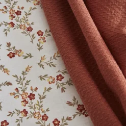 Karaca Home Mizu 100% Baumwolle Doppel-Bettwäsche-Set mit Gratis Decke