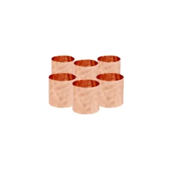 Karaca Home Moroc 6-teiliges Serviettenring-Set ( Rosegold) 4cm