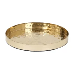 Karaca Home Moroccan Deko-Tablett Gold 26 x 26 x 3 cm