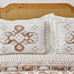 Karaca Home Neos Beige 100% Baumwolle Doppel Bettbezug Set