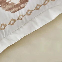 Karaca Home Neos Beige 100% Baumwolle Doppel Bettbezug Set