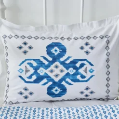 Karaca Home Neos Blau 100% Baumwolle Einzelbettdecke Set