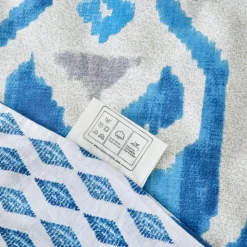 Karaca Home Neos Blaues Baumwolle Doppel Bettbezug-Set