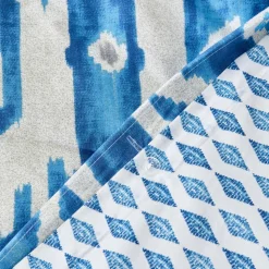 Karaca Home Neos Blaues Baumwolle Doppel Bettbezug-Set