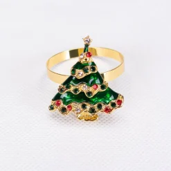 Karaca Home Neujahr Baum 2 Stück Serviettenring