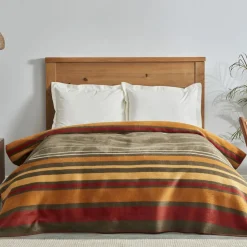 Karaca Home Nina Einzelbett Baumwolldecke, Khaki