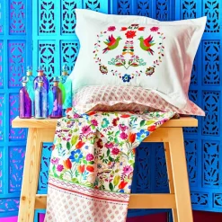 Karaca Home Parlin Fuchsia Doppelter Bettbezug aus 100% Baumwolle