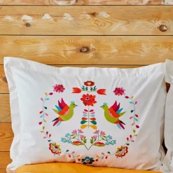 Karaca Home Parlin Fuchsia Doppelter Bettbezug aus 100% Baumwolle