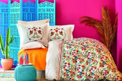 Karaca Home Parlin Fuchsia Doppelter Bettbezug aus 100% Baumwolle