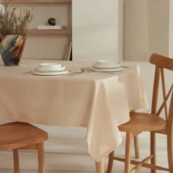 Karaca Home Pebble Tischdecke Ecru, 140 x 200 cm