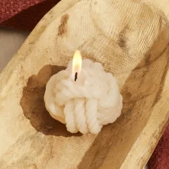Karaca Home Rope Kerze, 5 cm, Creme