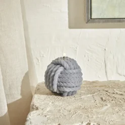 Karaca Home Rope Kerze 6 cm, Grau