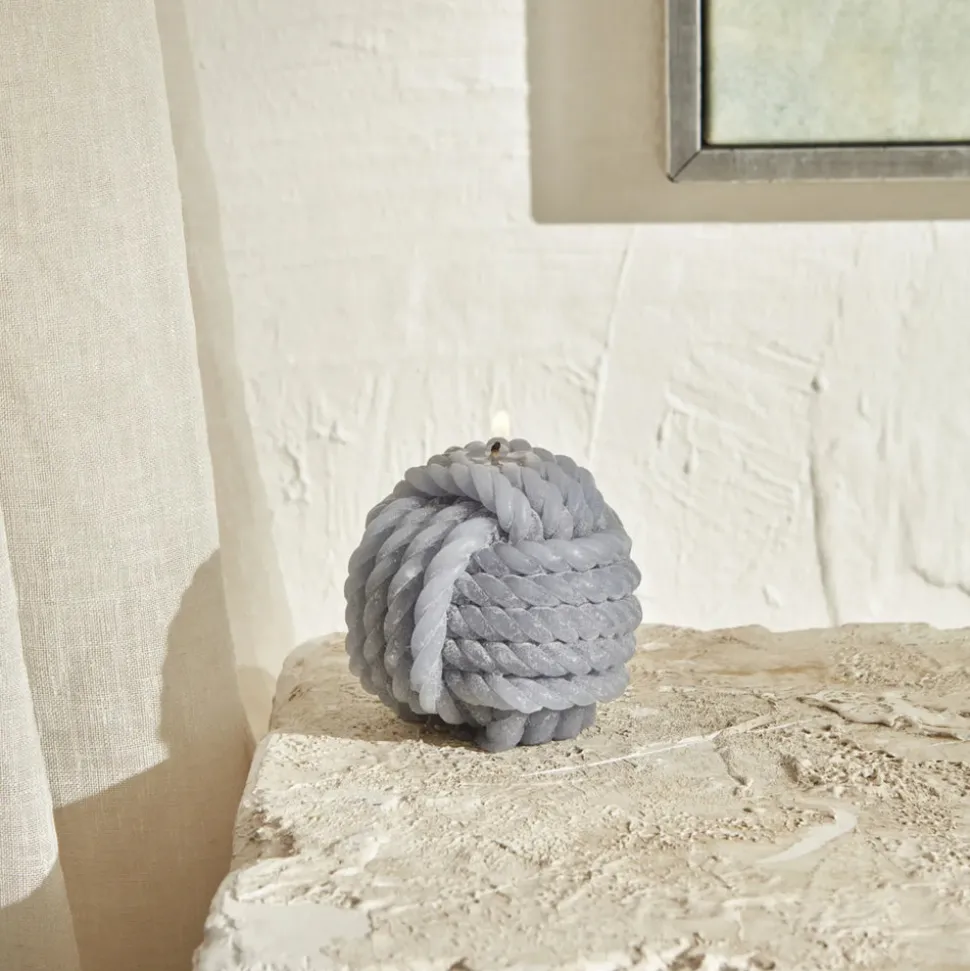 Karaca Home Rope Kerze 6 cm, Grau