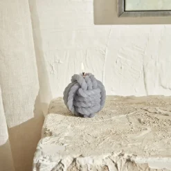 Karaca Home Rope Kerze 5 cm, Grau