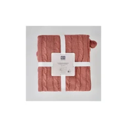 Karaca Home Rose Kabelgestrickter Pompom Leichter Bettbezug