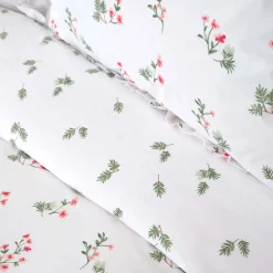 Karaca Home Silvie Bettbezug Set,100% Baumwolle, Rot