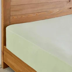 Karaca Home Spannbettlaken Olive Green 140x200 cm + 30 cm Öko-Tex Zertifiziert