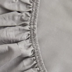 Karaca Home Spannbettlaken Doppelbett Hellgrau aus 100 % Baumwolle