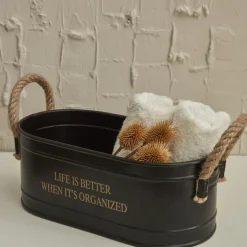 Karaca Home Sylvia Organizer Schwarz 28 cm