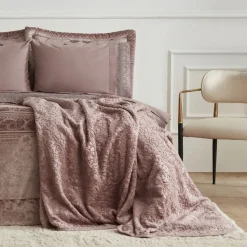 Karaca Home Valeria Queen 8-teiliges Geschenkset für Paare Altrosa