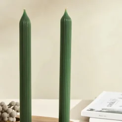 Karaca Home Wave Grün Kerze 2 Teile