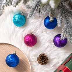 Karaca Home Weihnachten Bunte Baumschmuck Set, 12 Teilig, 6 cm