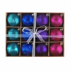 Karaca Home Weihnachten Bunte Baumschmuck Set, 12 Teilig, 6 cm