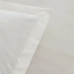 Karaca Home White Collection Lavin 100% Baumwolle Doppelbett Bettwäsche Set Weiß