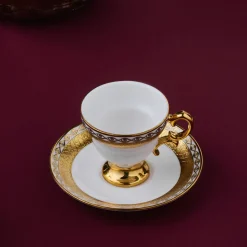 Karaca Hürrem Kaffeetassenset für 6 Personen, 90 ml