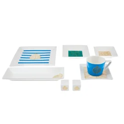 Karaca Ihlamur 32-teiliges Frühstücksset und Servierschalen für 6 Personen