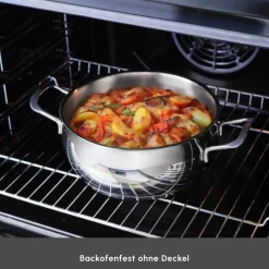 Karaca Induktions Stahl Kochgeschirr Set mit Gratis Vorratsbehälter, 13 Teilig