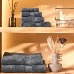 Karaca Joey Handtuch aus Egyptian Baumwolle, Teal, 50x100 cm