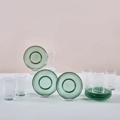 Karaca Juliet Grün 6-Personen-Teeset