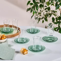 Karaca Juliet Grün 6-Personen-Teeset