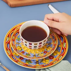 Karaca Juno Frühstücksset und Servierschalen für 6 Personen, 26 Teilig, New Generation Bone