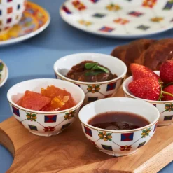 Karaca Juno Frühstücksset und Servierschalen für 6 Personen, 26 Teilig, New Generation Bone