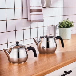 Karaca Kayra Schwarze Turkisches Teekannen-Set