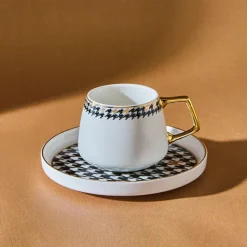 Karaca Kazayağı 2-teiliges Kaffeetassenset für 2 Personen, 100 ml