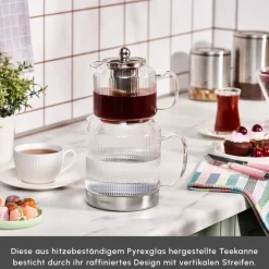 Karaca Kelly XL Glas-Teekanne