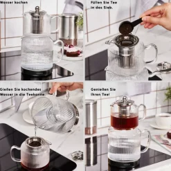 Karaca Kelly XL Glas-Teekanne