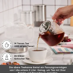 Karaca Kelly XL Glas-Teekanne