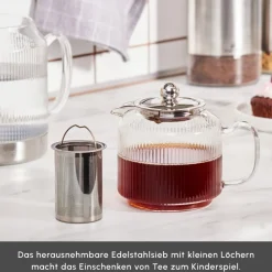 Karaca Kelly XL Glas-Teekanne