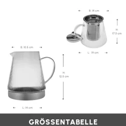 Karaca Keops Glas-Teekanne