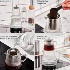 Karaca Keops Glas-Teekanne