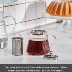 Karaca Keops Glas-Teekanne