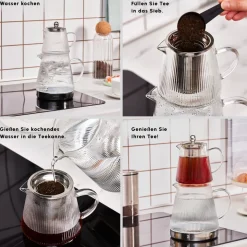 Karaca Keops XL Glas-Teekanne