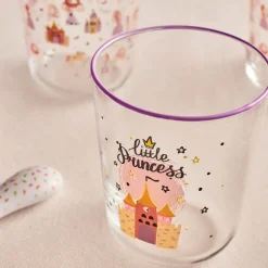 Karaca Kids 3-Teiliges Glasbecher-Set Für Mädchen, Rosa