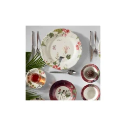 Karaca Lanie 6 Personen Frühstücksset und Servierschalen, 26 Teilig